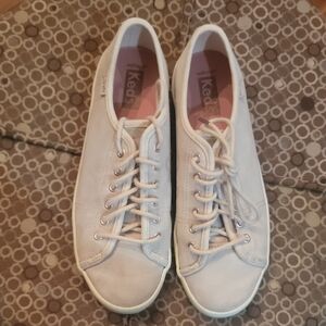 Keds Women's Cream Suede Lace-Up Sneakers